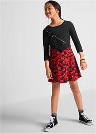 Mädchen Jerseykleid, 3/4-Arm aus Bio-Baumwolle, bpc bonprix collection
