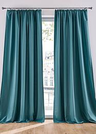 Microfaser Vorhang mit recyceltem Polyester (2er Pack), bpc living bonprix collection