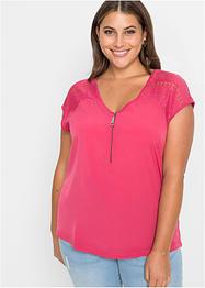 Shirt mit Spitzeneinsatz, BODYFLIRT