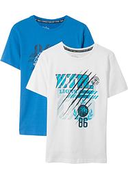 Jungen T-Shirt aus Bio-Baumwolle (2er Pack), bpc bonprix collection