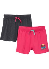 Mädchen Jersey-Shorts (2er-Pack) aus nachhaltiger Baumwolle, bpc bonprix collection