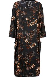 Viskose-Web-Kleid mit Taschen in O-Form, kniebedeckend, bpc bonprix collection