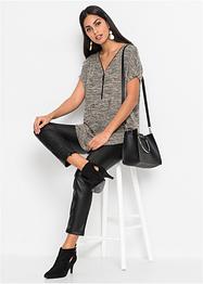 Oversize-Shirt mit Reißverschluss, BODYFLIRT