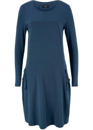 Oversized-Baumwoll-Kleid mit Taschen, knieumspielend, bpc bonprix collection
