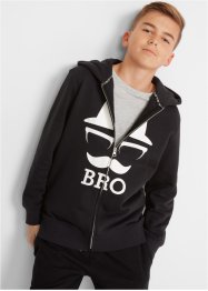Jungen Kapuzensweatshirt mit coolem Druck aus Bio-Baumwolle, bpc bonprix collection