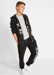 Jungen Kapuzensweatshirt mit coolem Druck aus Bio-Baumwolle, bpc bonprix collection