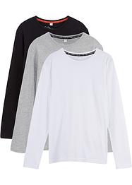 Kinder Langarmshirt aus nachhaltiger Baumwolle, (3er-Pack), bpc bonprix collection