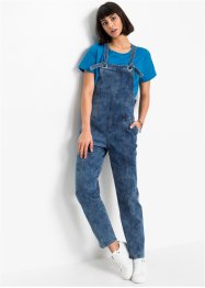 Jeans-Latzhose mit Teilungsnähten aus Bio-Baumwolle, RAINBOW