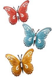 Wanddeko im Schmetterling-Design (3er Pack), bpc living bonprix collection