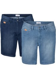 Ultra-Soft-Jeans-Bermuda, Regular Fit (2er Pack), John Baner JEANSWEAR