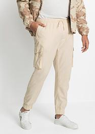 Regular Fit Cargo-Schlupfhose mit Leinenanteil, Straight, RAINBOW