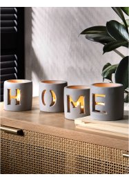 Windlicht mit Home-Design (4-tlg.Set), bpc living bonprix collection