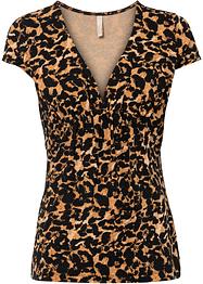Shirt mit tiefem V-Ausschnitt mit nachhaltigem Material, BODYFLIRT boutique