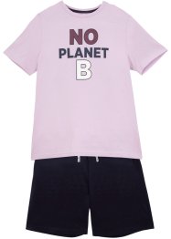 Kinder T-Shirt + Bermuda aus Bio-Baumwolle (2-tlg.Set), bpc bonprix collection