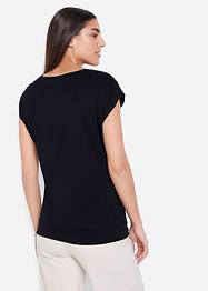 Shirt mit Reißverschluss, Kurzarm, bpc bonprix collection