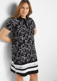 Polo-Shirtkleid mit Schriftzug, bpc selection