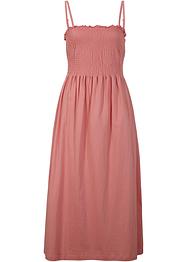 Jersey-Kleid mit Smock, wadenbedeckt, bpc bonprix collection
