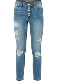 Skinny-Jeans, Mid Waist, Destroyed, bonprix