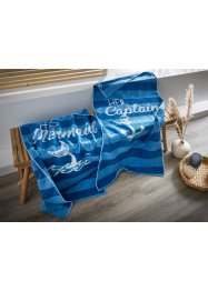 Strandtuch mit blauen Streifen, bpc living bonprix collection