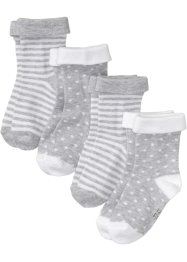 Baby Socken (4er Pack) mit Bio-Baumwolle, bpc bonprix collection