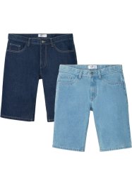 Jeans-Bermuda, Regular Fit (2er Pack), John Baner JEANSWEAR