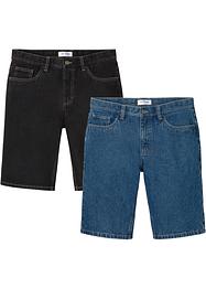 Jeans-Bermuda, Regular Fit (2er Pack), John Baner JEANSWEAR