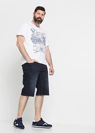 Stretch-Jeans-Bermuda mit verstärktem Schritt, Regular Fit, John Baner JEANSWEAR