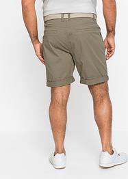 Stretch-Chino-Bermuda mit Gürtel, Regular Fit, bpc bonprix collection