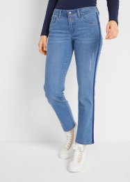 Straight Fit Ultra-Soft-Jeans, mit seitlichen Streifen, John Baner JEANSWEAR