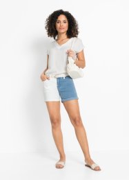 Jeans-Shorts in Patchwork-Optik, BODYFLIRT