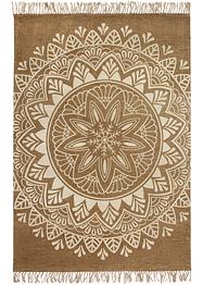 Kelim-Teppich mit Fransen und großem Ornament, bpc living bonprix collection