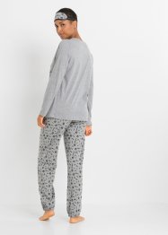 Pyjama mit Schlafmaske, bpc bonprix collection