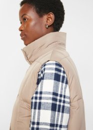 Puffer-Weste aus recyceltem Polyester in Maxilänge, bpc bonprix collection