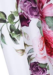 Microfaser Vorhang mit Blumenmuster (2-tlg. Set), bpc living bonprix collection