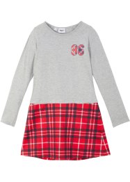 Mädchen Jerseykleid mit Karomuster, bpc bonprix collection