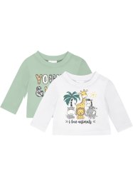 Baby Langarmshirt aus Bio-Baumwolle (2er Pack), bpc bonprix collection