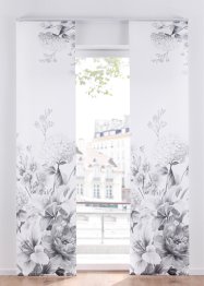 Blendschutz Schiebegardine mit Blumen Motiv (1er Pack), bpc living bonprix collection