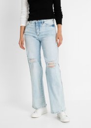 Weite Jeans mit Streifendetail, RAINBOW