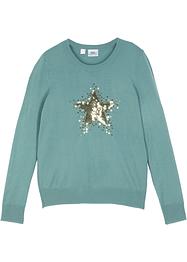 Mädchen Strickpullover mit Pailletten, bpc bonprix collection