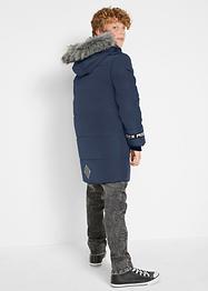 Jungen Winterparka mit abnehmbarem Fellimitatkragen, bpc bonprix collection