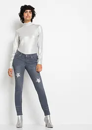 Skinny-Jeans mit Sternendesign, bonprix