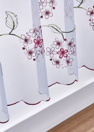 Scheibengardine mit Blütenstickerei, bpc living bonprix collection