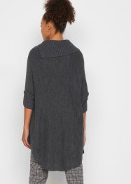 Long-Pullover mit weitem Rollkragen, bpc bonprix collection