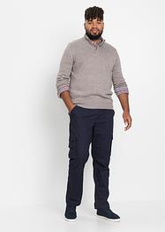 Pullover mit Troyer Kragen und Hemd (2-tlg.Set), bpc selection