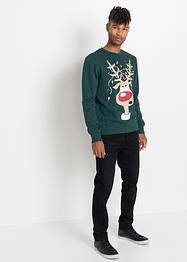 Sweatshirt mit recyceltem Polyester mit Weihnachtsmotiv, bpc bonprix collection