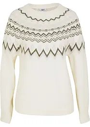 Hochgeschlossener Norweger-Pullover, bonprix