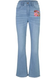 Bootcut-Jeans mit Bequembund und Stickerei, bpc bonprix collection