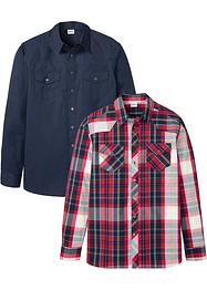Langarmhemd (2er Pack), John Baner JEANSWEAR