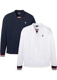 Langarm-Poloshirt (2er Pack), bpc selection