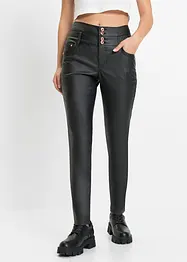 Lederimitat-Hose High Waist, bonprix